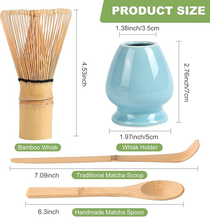 Matcha Whisk Set，Matcha Bamboo Whisk, Matcha Whisk Holder,Matcha Whisk And Stand,Tea Scoop