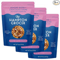 The Hampton Grocer Almond Butter & Chocolate Chunk Granola, 3 pack - Gluten-Free, Dairy-Free, Organic Oats & Pumpkin Seeds, Sweetened with Maple Syrup - Low Sugar, Crunchy, Small-Batch, 8oz