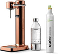Aarke Carbonator lll with CO2 Cylinder, Sparkling & Carbonation Water Machine, Stainless Steel with PET BPA-Free Reusable Bottle Volume 1L/34 fl oz (Copper)