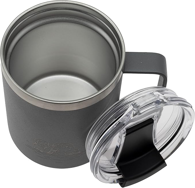 COREFLEX 12 oz Insulated Coffee Mug with Handle & Lid, Stainless Steel Double Walled Vacuum Insulated Tumbler, Travel Coffee Cup Thermal Cup - Home, Office, Travel, Outdoor, Camping