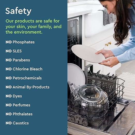 Puracy Dishwasher Pods, Natural Dishwasher Detergent, Free & Clear Dish tabs - Enzyme-Powered, Spot & Residue Free - TikTok Trend Items, Must Haves from TikTok Made Me Buy It (Free & Clear, 50 Count)