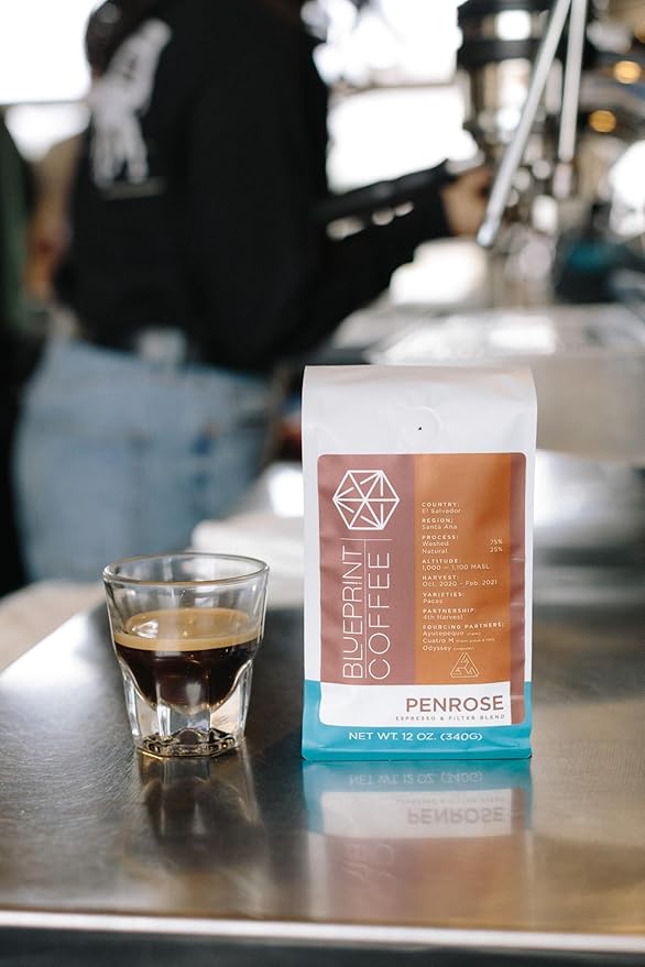Blueprint Coffee Penrose Espresso Blend Whole Bean Coffee, 10 oz