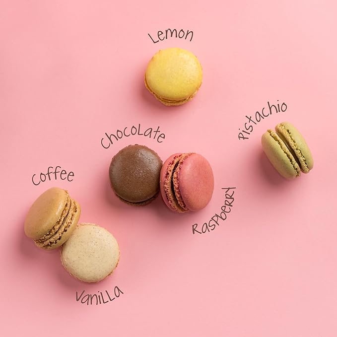 MARKY’S French Almond Macarons Gift Box – 24 Assorted Gourmet Macarons – Variety of Imported Flavors – Authentic French Cookies – Gift Basket for Holidays