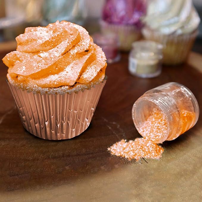 Creamsicle Orange Tinker Dust - (25g 1x Jar) | Add a Sweet Touch to Your Delicacies, Drinks and Desserts with Edible Glitter!