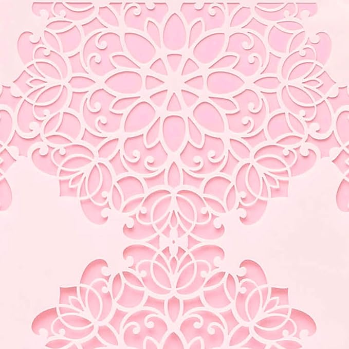 Cake Decorating Stencil for Tall Buttercream Cake, Royal Icing, Ganache, Paint, Airbrush (Darla)