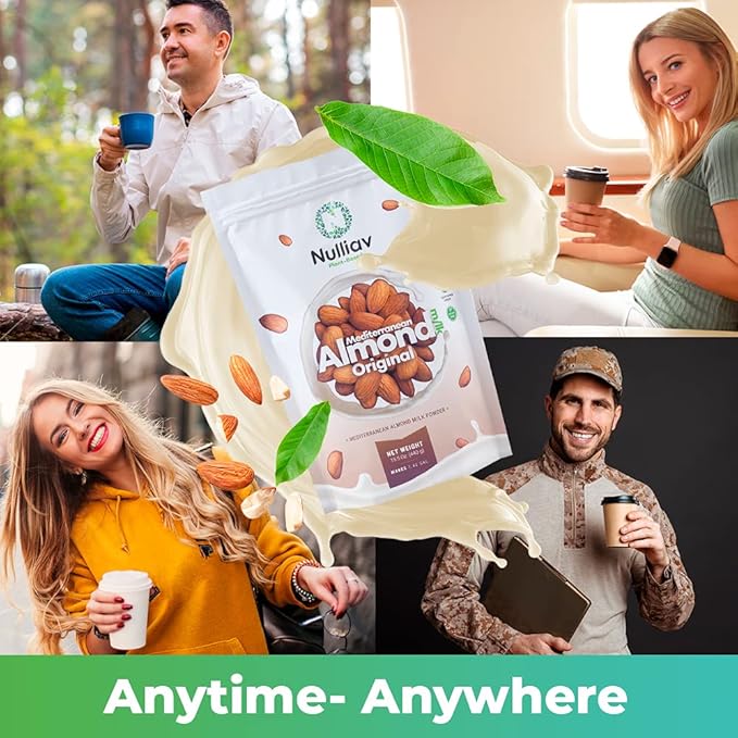 NULLIAV | Mediterranean Almond Milk Powder Original 7.75 Oz.