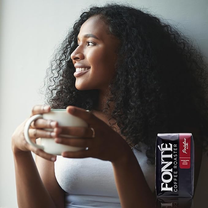 Fonte Coffee Roaster - French Press Coffee - Medium-Dark Fresh Roast - Roasted in Seattle - Single Origin - Herbal, Nutty, Dark Chocolate - 12 oz - Portofino