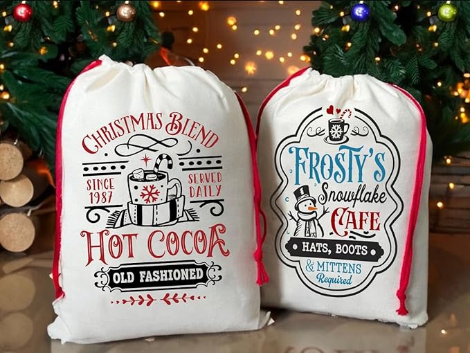 Christmas Stencils for Painting A4 Christmas Stencils for Crafts Reusable Holiday Drawing Templates for Wood Fabrics Door Mat Porch Hanger Winter Decor(XMS Stencil A402/10P)