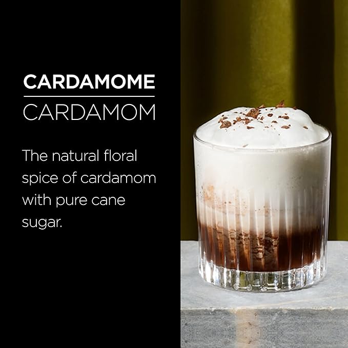 1883 Cardamom Syrup for Drinks, Made in France, 1 Liter Glass Bottle