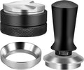 51mm Espresso Accessories Kit, Espresso Distribution Tool, Spring Loaded Calibrated Tamper and Dosing Funnel Set, Coffee Distributor Leveler Fits 51 mm Espresso Machines and Portafilters
