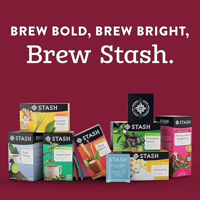 Stash Tea Orange Spice Black Tea - Caffeinated, Non-GMO Project Verified Premium Tea with No Artificial Ingredients, 30 Count (Pack of 6) - 180 Bags Total