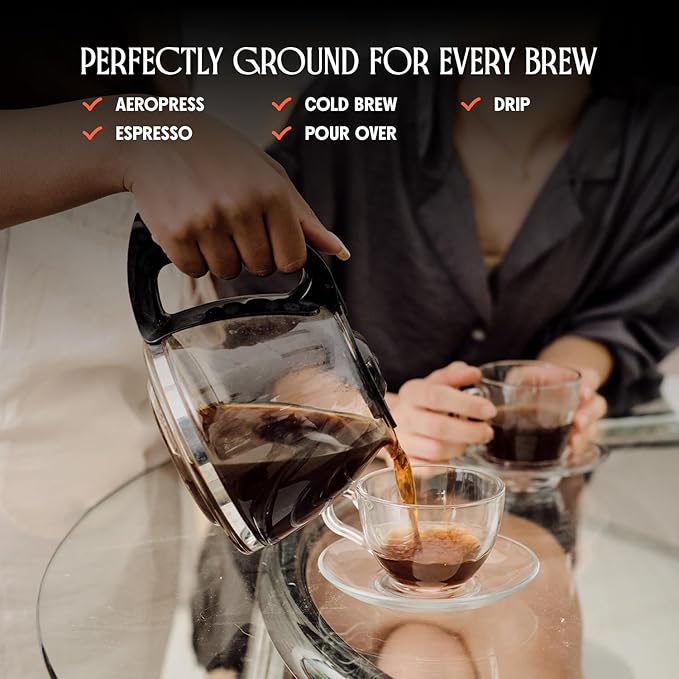 Ethiopia Yirgacheffe Coffee Beans, Whole Bean Medium-Light Roast with Stone Fruit, Caramel & Toasted Pine Nuts, Flavored Ethiopian Coffee, Single Origin 35.2 oz (2.2lb) Bag