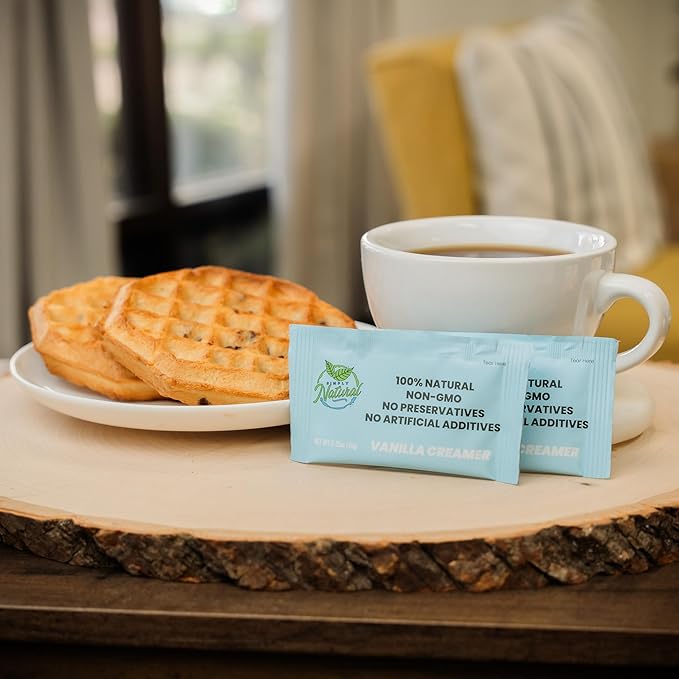 Simply Natural Hazelnut Sweetened Condensed Milk Creamer Single-Serve 10 grams sachet, All Natural Coffee/Tea Creamer (70 sachets bag, Hazelnut flavor)