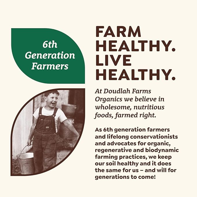 Organic Buckwheat Flour 5 lb - Non-GMO, USDA Organic, Gluten Free, Vegan - For Baking Bread, Pancakes, and More! Grown In USA, Farmed From Regenerative Soil by Doudlah Farms