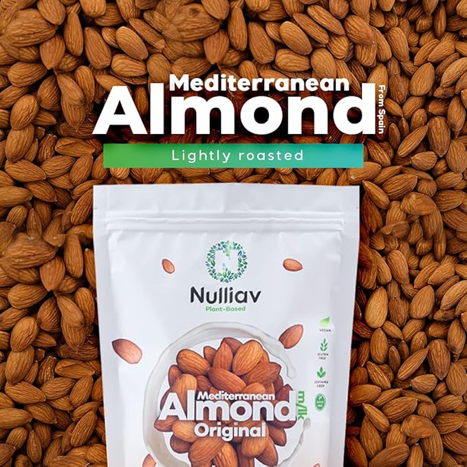 NULLIAV | Mediterranean Almond Milk Powder Original 15.5 Oz.