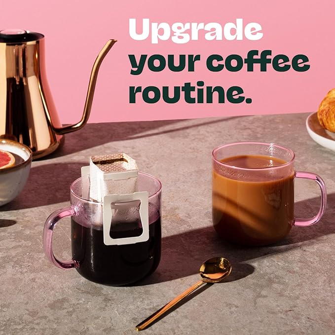 Copper Cow Premium Pour Over Single-Serve Vietnamese Coffee | Classic Black, Churro | Dark Roast | Includes 16 Coffees