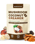 Mushroom Coconut Creamer, Natural Creamer for Coffee, 5 Mushrooms Extract |Lion's Mane, Turkey Tail, Reishi, Maitake, Chaga and Ceylon Cinnamon | Boosts Focus, Immunity and Energy | 6.35oz