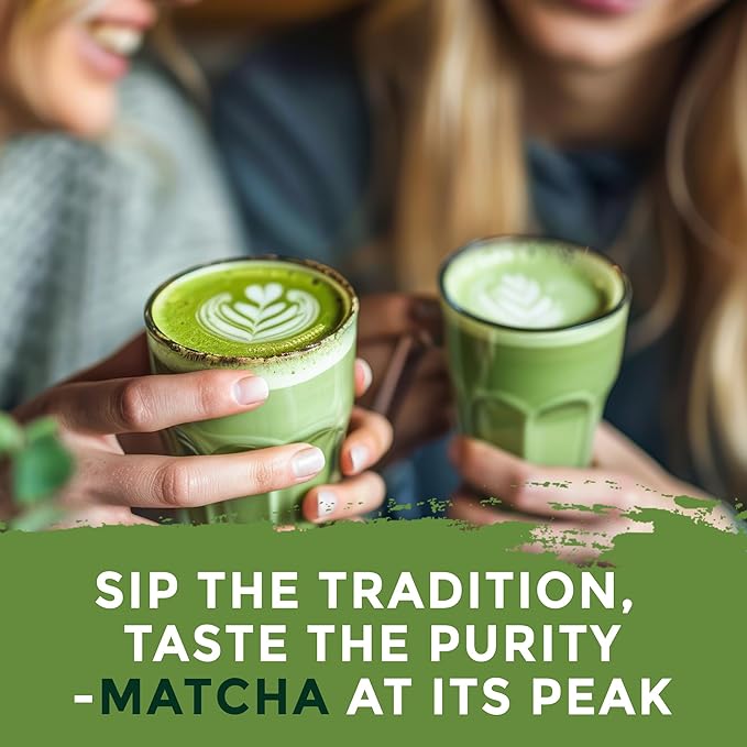ETANATURE Premium Ceremonial Grade Matcha Powder - Matcha Green Tea Powder for Metabolism, Brain and Sleep - JAS Certified Matcha Grade from Japan Kagoshima Farms 30 Servings - Ceremonial Tea 30g