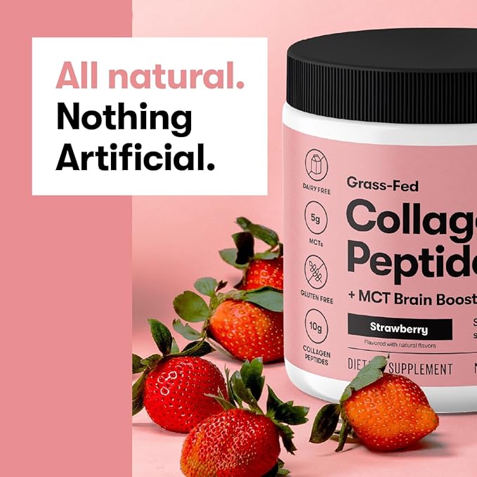 Perfect Keto Collagen Peptides Protein Powder with MCT Oil, Grass Fed, Hydrolyzed Collagen, Type I & III Supplement, Keto Coffee Creamer, Vanilla