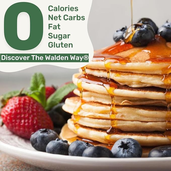 Walden Farms Syrup Variety Pack – Pancake & Maple Walnut – Zero Calorie, Sugar-Free, Low Carb, Keto-Friendly, Gluten-Free, Vegan – 12 oz Bottles (Pack of 2)