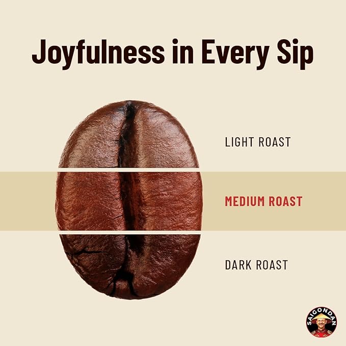 Vietnamese Coffee Beans - Saigondan Joyful | Medium Roast | 100% Arabica Bourbon | Single Origin | Roasted in Small Batches | Direct Trade | Notes of Orange Blossoms | No Preservatives | 12 Oz