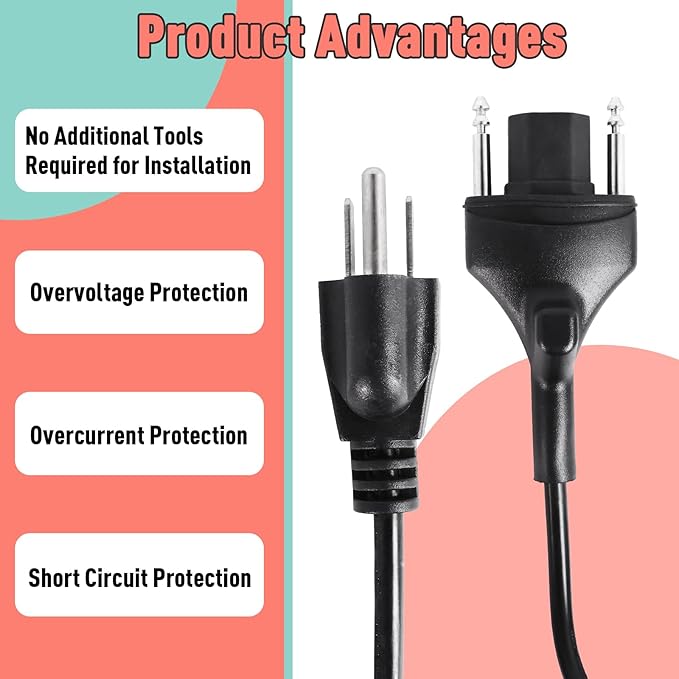 89143 Power Cord Replacement Compatible with Robot Coupe MP Series, 120V 150'' Black Immersion Blender Cord for MP350 MP450 MP550 MP600 MP800