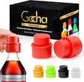 GOCHA | 2 PCS Vacuum Soda Bottle Stopper | Silicone Fizz Keeper | Carbonation Preserver for Soft Drinks & Beverages | Universal Leak-Proof Bottle Cap | (Red)