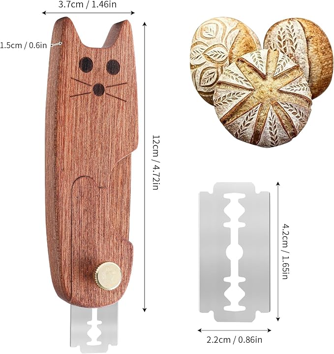 Bread Lame Sourdough Scoring Tools,Bread Scorer Tool for Homemade Bread,Dough Scoring Knife,Bread Razor Tool with 10 Razor Blades
