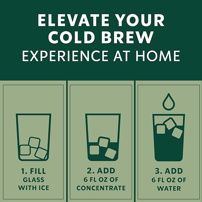 Starbucks Cold Brew Coffee Concentrate, Naturally Flavored Dark Chocolate Hazelnut, Multi-Serve Bottle (32 Fl Oz)