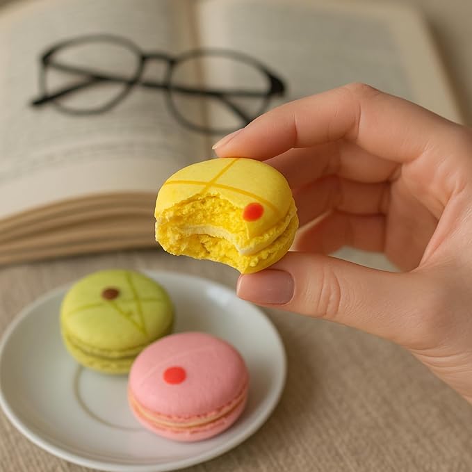 Andy Anand Luxurious French Macarons, 12 Assorted Flavors, Amazingly Delicious, Gluten Free, Unique Flavor, Ideal Gift for Women, Men and Kids, Handcrafted With Natural Ingredients (1 lb)