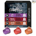 120ct Dark Roast Espresso Variety Pack | Compatible with Nespresso | Aluminum Coffee Capsules | Intensity 10 11 12 | High Intensity Espresso Lungo Ristretto