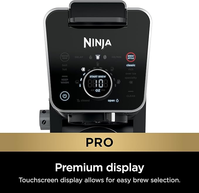 Ninja Drip Coffee Maker With K Cup Combo, DualBrew Pro Specialty Coffee System, Coffee Machine Compatible with K-Cup Pods, 12 Cup Single Serve Coffee Makers with Paper Filter, CFP301