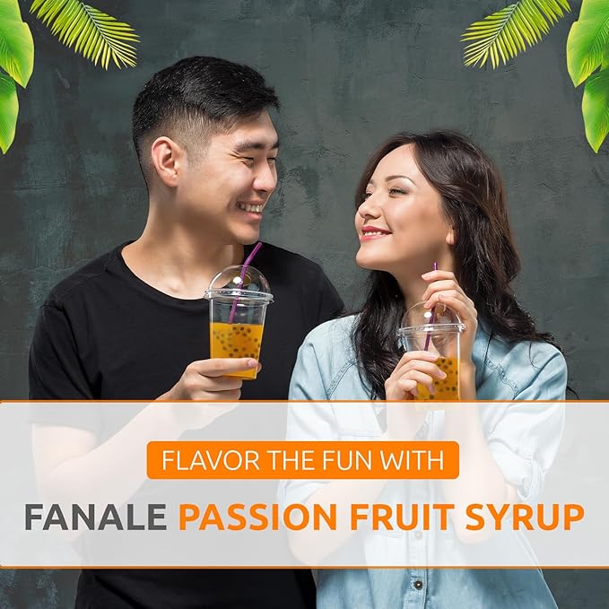 Fanale Premium Flavoring Concentrated Syrup for Bubble Tea 5.5 lb | Passion Fruit Flavor Syrup | for Boba Tea, Smoothies, Slushes, Desserts | 5.5 lb | SRP503