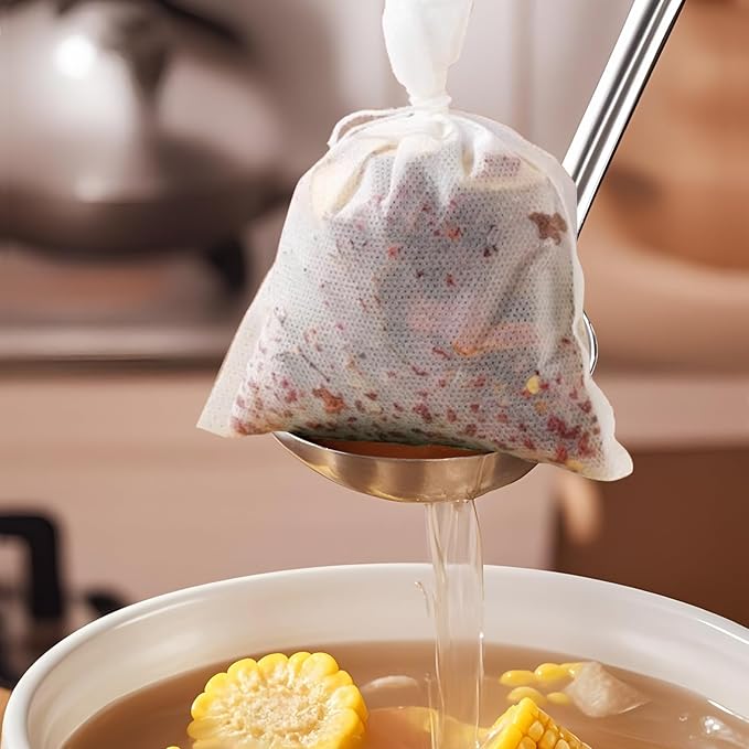 PINGEUI 300 PCS Cold Brew Bags, Coffee Filter Bags with Drawstring, White Fine Mesh Brewing Bags for Coffee, Tea