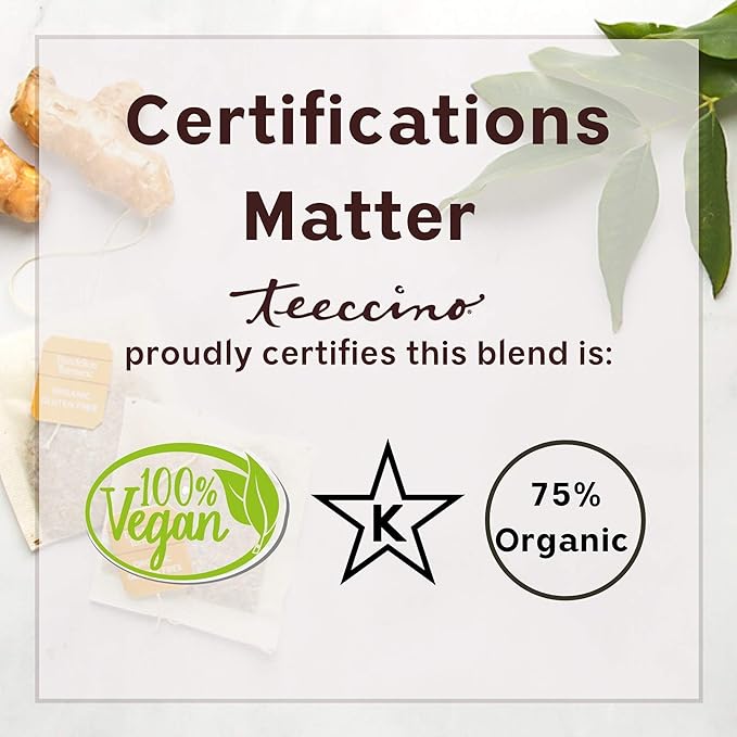 Teeccino Vanilla Nut Chicory Coffee Alternative - Ground Herbal Coffee That’s Prebiotic, Caffeine Free & Acid Free, Medium Roast, 11 Ounce (Pack of 6)