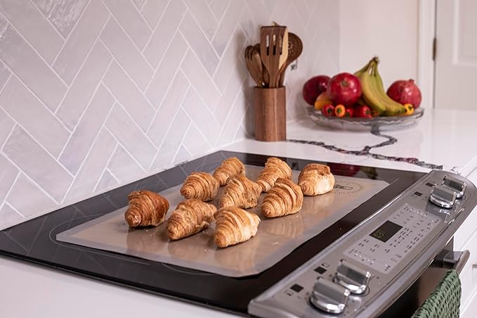 Silicone Baking Mats, Full size, All Purpose, Baking Sheet Liners, Pack of 10, Oven Safe, (17 x 25 inch), Non-Stick, Silicone Baking Sheet Liner, Perfect For Baking Macarons Cookies And Cakes