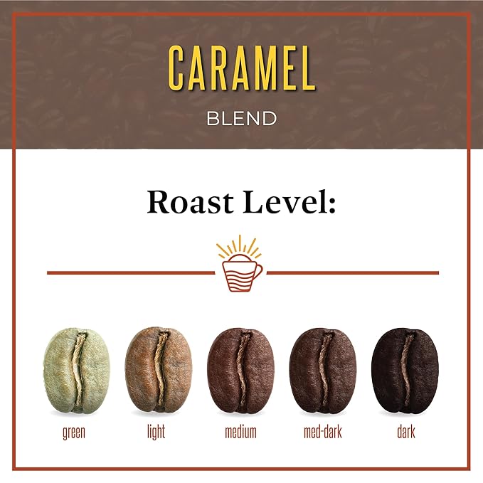San Diego Coffee Caramel, Medium Roast, Whole Bean Coffee, 16-Ounce Bag Café en grano tostado