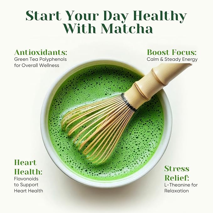 Venture Pal 100% Pure Premium Ceremonial Grade Matcha Powder, First Harvest Green Tea Powder - First Harvest, Vegan, Gluten-Free, No Additives, (30g/1.06oz）