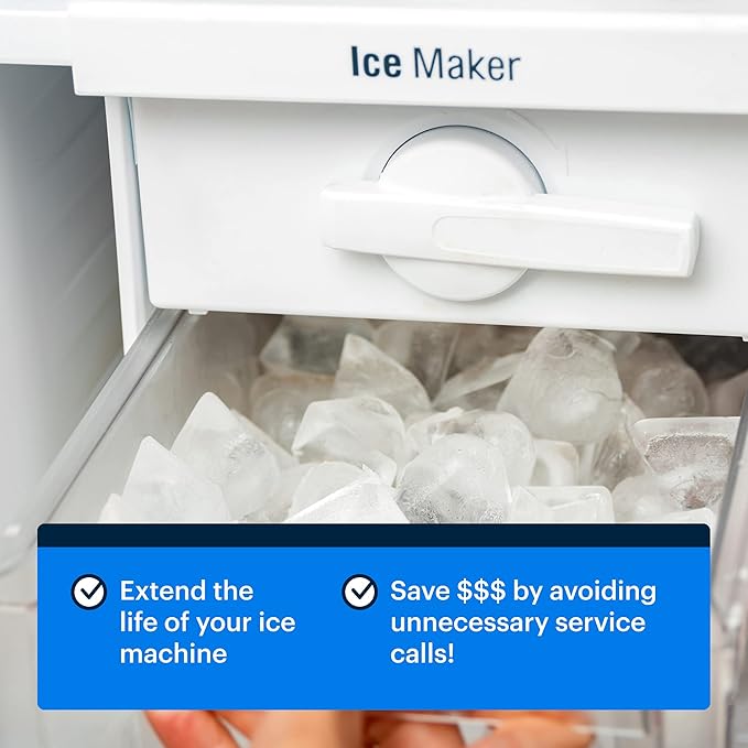 Essential Values Ice Machine Cleaner and Descaler 16 fl oz - Nickel Safe Countertop Ice Maker Cleaner - Compatible with Major Brands (Scotsman, KitchenAid, Affresh, etc.) - 6 pack