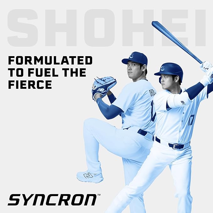 Syncron Pre Workout Sports Drink Endorsed by Shohei Ohtani, Aluminum Bottled, Sugar Free Pre Workout with L Arginine, L Citrulline & BCAAs, Pre Workout Energy Shot, Watermelon Kiwi, 6 Pack, 2 oz
