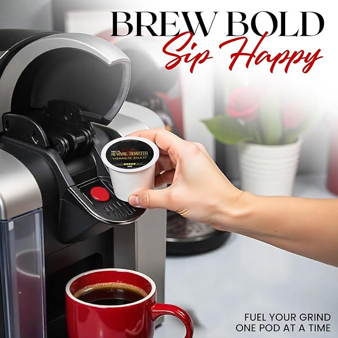 InfuSio Coffee Pods – 96 Count, Viennese Roast (Dark Roast Coffee) Single Serve Coffee Pods for Keurig K Cup® Brewers, Compatible with Keurig 2.0 Brewers