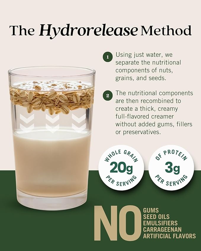 Elmhurst 1925 Oat Milk Barista Edition – 32oz (6-Pack) Plant-Based, Vegan, Dairy-Free, Kosher, Gluten-Free, Non-GMO, Froths for Lattes & Iced Coffee, 20g Whole Grains per Serving, Simple Ingredients