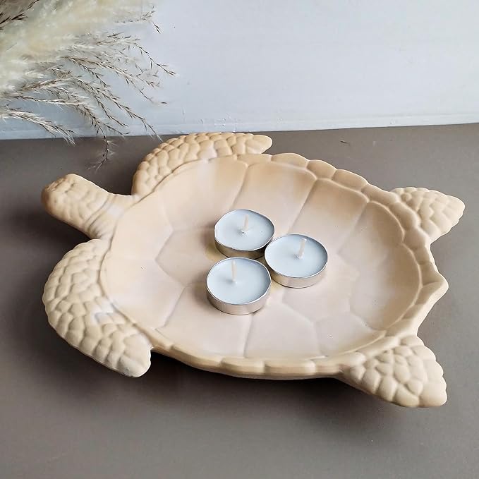 Wehous Texture Turtle Tray Resin Mold, Storage Tray Silicone Molds for Epoxy Resin, Creative Marine Animal Container Jewelry Holder Trinket Plate Mold Turtle Concrete Clay Craft Halloween Home Decor