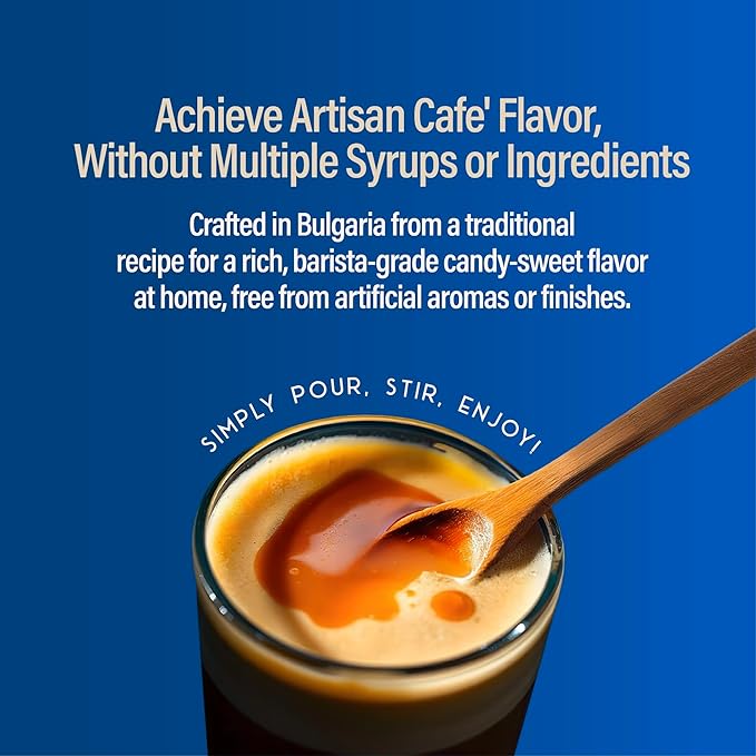 RIO Amaretto Sugar Free Coffee Syrup – Barista-Grade, Smooth & Nutty Flavor for Hot or Iced Drinks, Lattes & Macchiatos, Zero Sugar Beverage Extract – Skinny Syrup 700ml
