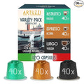 Artuzzi 120ct Compatible Nespresso Coffee Pods For Nespresso Original Machines | Espresso Ristretto Lungo Coffee Capsules | Espresso Variety Pack I Aluminum & Recyclable