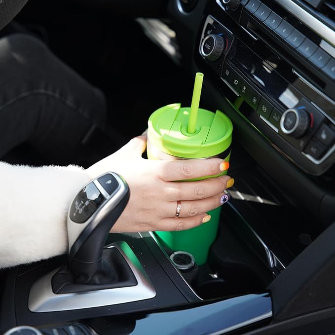 BJPKPK 26oz Tumbler With lid And Straw Stainless Steel Travel Coffee Mug Insulated Tumblers Cups,Bamboo Grove