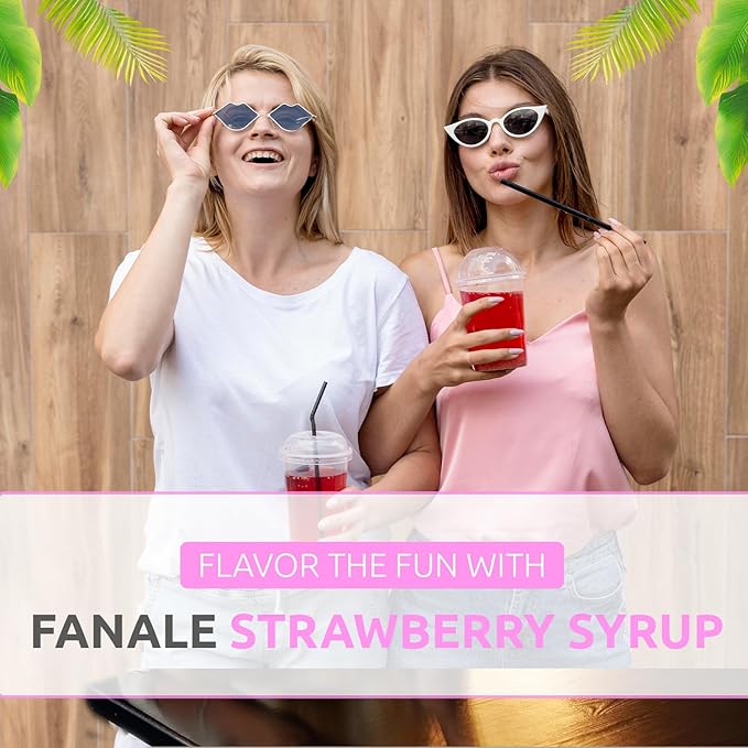Fanale Premium Flavoring Concentrated Syrup for Bubble Tea | Strawberry Flavor Syrup | for Boba Tea, Smoothies, Slushes, Desserts | 5.5 pound |SRP501