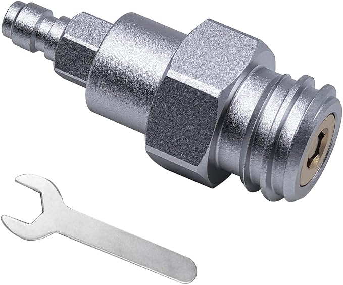 Carbon Dioxide Filling Adapter 8mm Male Quick Disconnect TR21-4 for Soda Water Machine Sparkling Water Maker External CO2 Tank