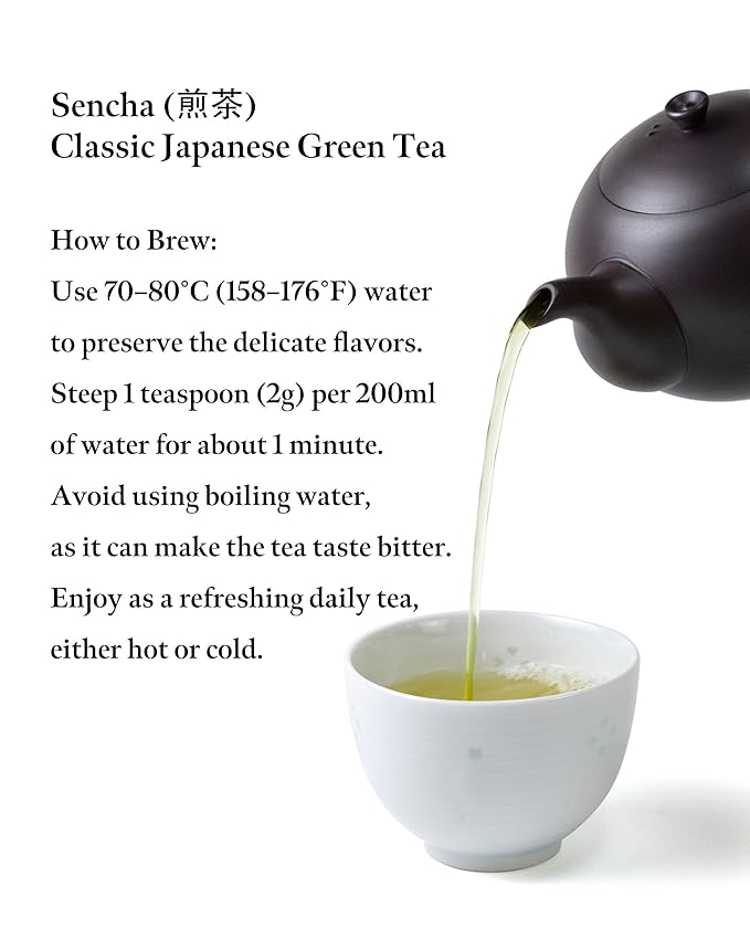 SUMIRE Sencha Pure Refreshment from Kagoshima Deep-steamed (Fukamushi) - First Harvest Leaves, Rich Umami, Vibrant Green Color, Antioxidant-Rich, Smooth Finish (Sencha)