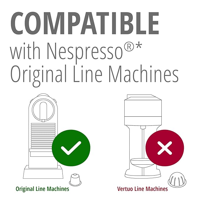 60ct Dark Roast Variety Espresso Pods Compatible with Nespresso Original Machine I Aluminum Capsules - Intensity 10-12 I Ristretto Espresso Lungo
